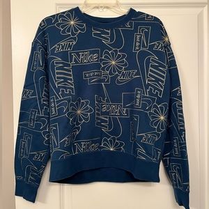 Navy Blue & Gold Nike Crewneck